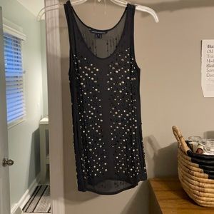 French connection size 4 sheer studded tank